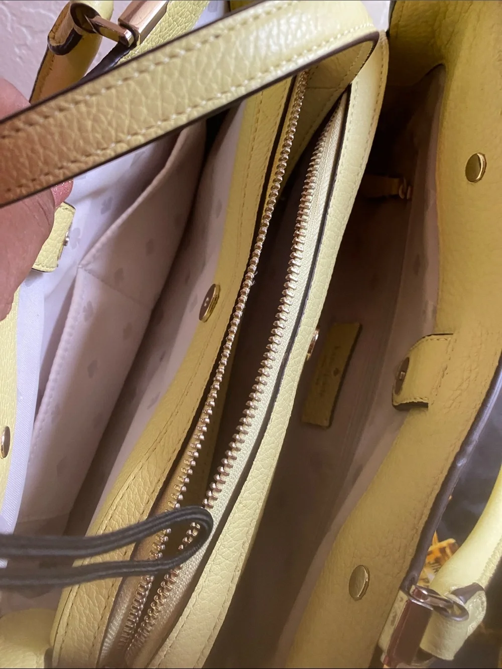 Yellow Leather Tote Bag - Kate♠️ Spade!